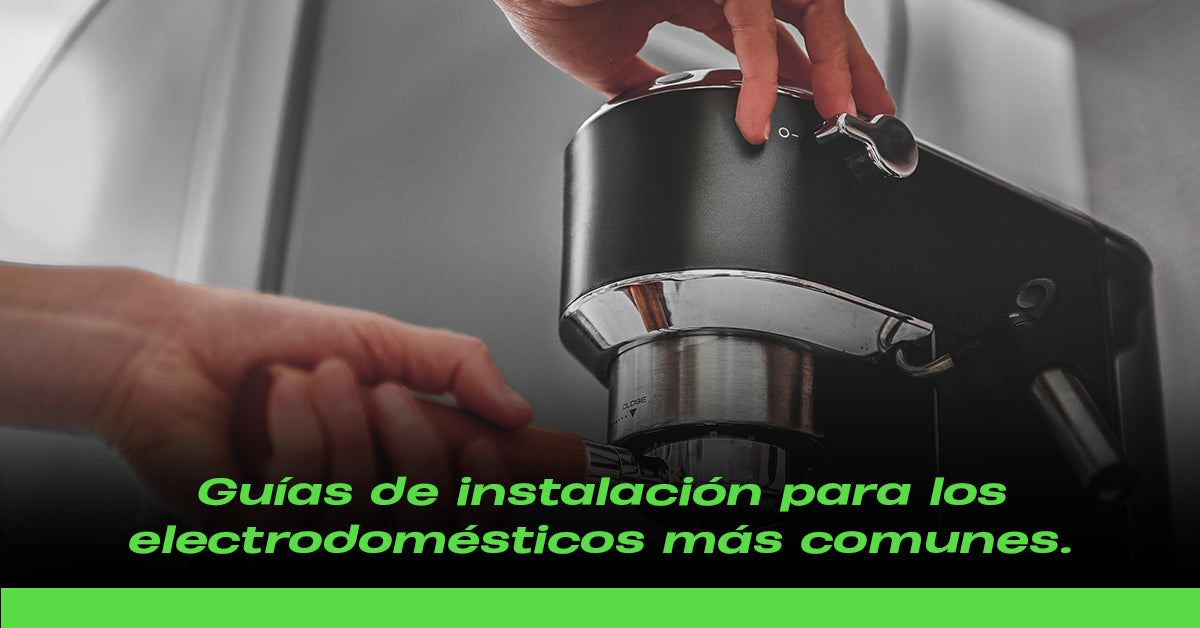 Guías de instalación para los electrodomésticos más comunes.