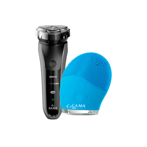 Afeitadora Gama 986 Tracker + Limpiador Facial Moon Cleaning