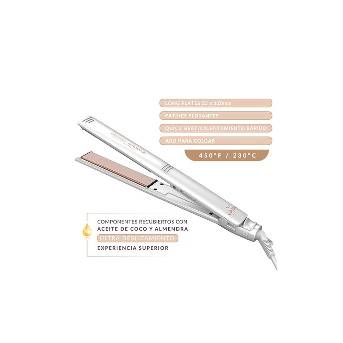Pack Gama Secador Elegance + Alisador Bora + Cepillo Innova Coco