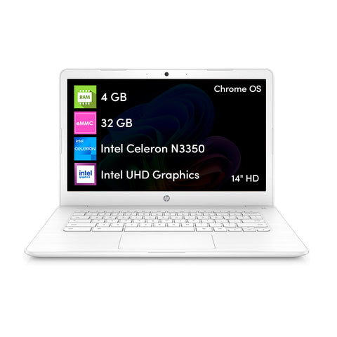 Notebook Chromebook HP Celeron 4GB 32GB 14' HD