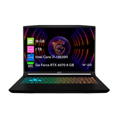 Notebook Gamer MSI Crosshair i7 13va 16GB 1TBSSD RTX4070 8GB 16"