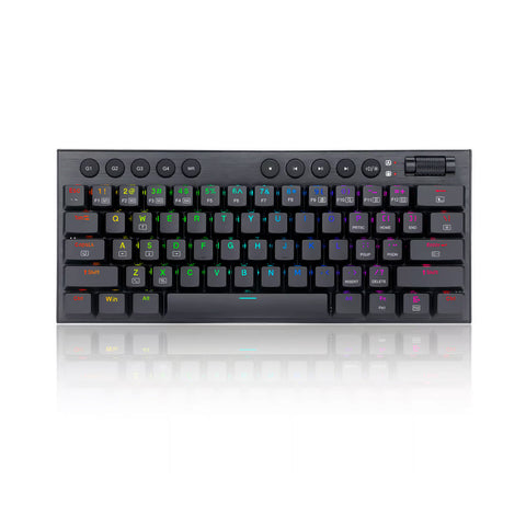 Teclado Gamer Redragon Horus Mini Wireless Inglés K632RGB-PRO Negro