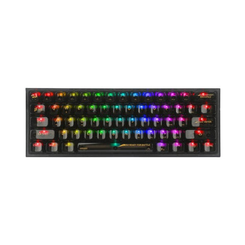 Teclado Gamer Redragon Fizz RGB K617CTB-RGB Negro Inglés