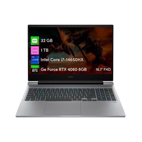 Notebook Gamer HP Omen Intel i7 14va 32GB 1TB SSD RTX4060 8GB 16.1 FHD