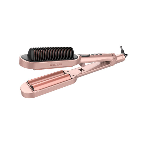 Plancha Alisador Ondulador Gama 2 en 1 Waver & Brush Keration