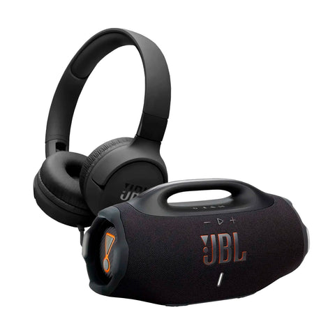 Pack JBL Parlante Boombox 4 + Audífono Tune 520C
