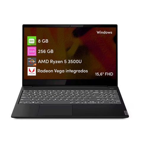 Notebook Lenovo Ideapad Ryzen 5 8GB 256GB 15.6 FHD
