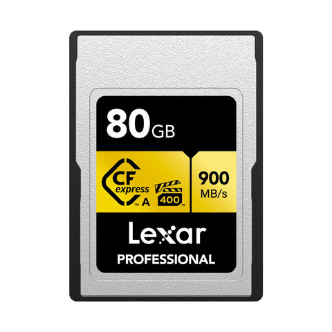 Tarjeta de Memoria Lexar CFexpress Tipo A 80GB Gold 900mb/s 8K