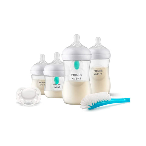 Set Mamaderas Avent SCD657/11 Natural + Cepillo y Chupete