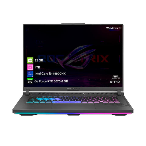 Notebook Gamer Asus Rog Strix G16 Intel i9 32GB 1TB SSD RTX5070 16' FHD Win11
