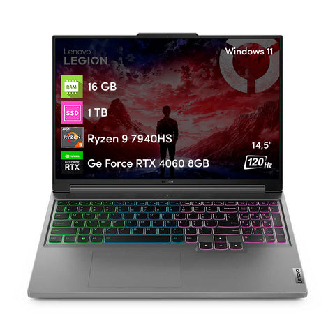 Notebook Gamer Lenovo Legion Slim 5 Ryzen9 16GB 1TBSSD RTX4060 14.5