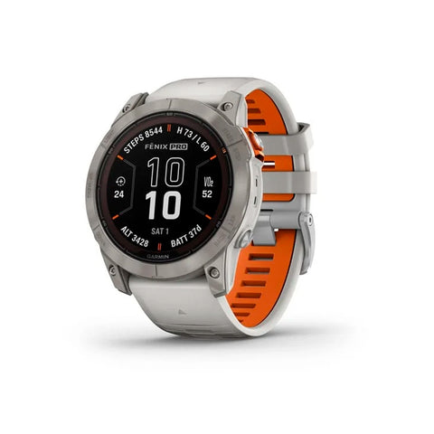 Reloj Garmin Fenix 7X Pro Sapph Sol Tit Gray Orange 51mm