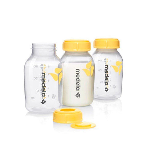 Set 3 Botellas de Leche Medela 150ml Transparentes