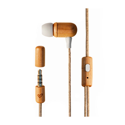 Audífonos Earphones Energy Sistem Eco Cherry Madera