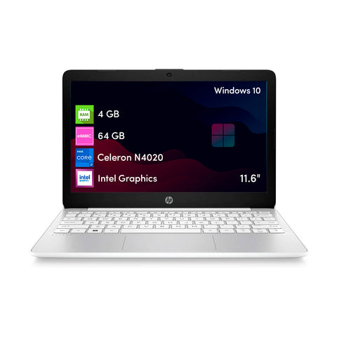 Notebook Hp Stream Celeron 4GB 64GB 11.6" Win10 Blanco