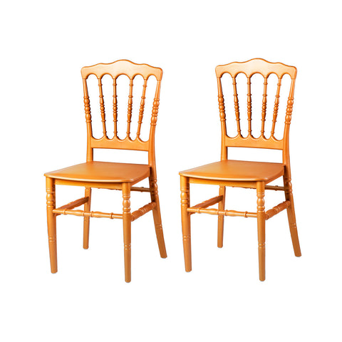 Pack 2 Sillas Fiesta Comedor Art Napoleon Doradas