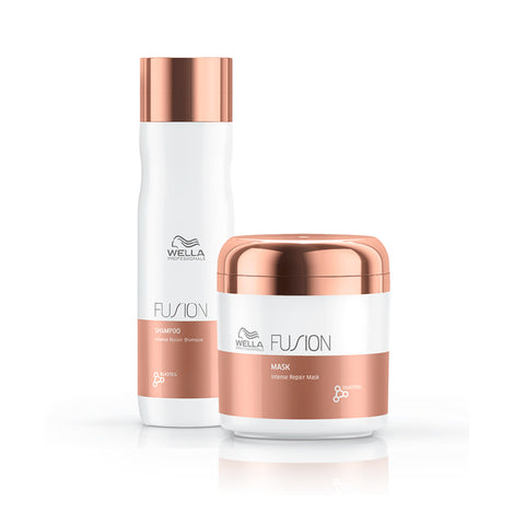Kit Wella Fushion Shampoo 250ml + Mascara 150ml