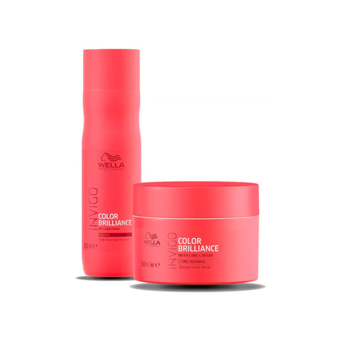 Kit Wella Color Brillance Shampoo 250ml + Mascara 150m