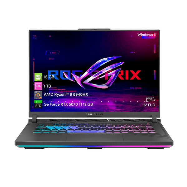 Notebook Gamer Asus Rog Strix G16 Ryzen 9 16GB 1TB SSD RTX5070ti