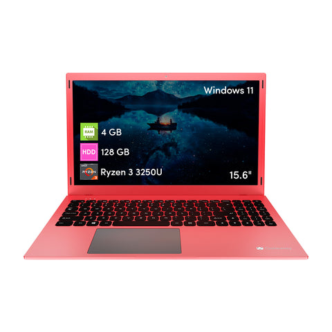 Notebook Ultra Slim Gateway Ryzen 3 4GB 128SSD 15.6 FHD W11 Rojo
