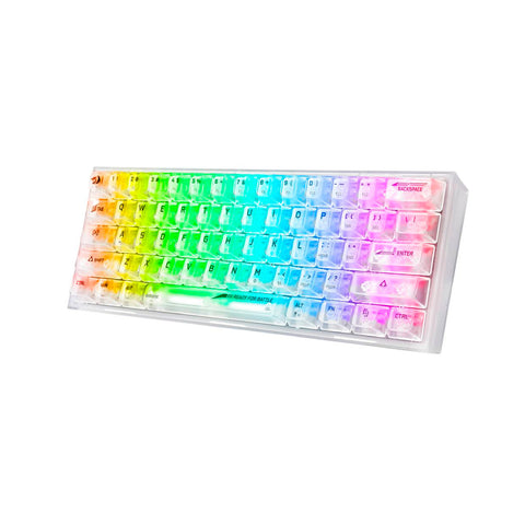 Teclado Gamer Redragon Fizz RGB K617CT-RGB Blanco Inglés