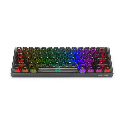 Teclado Gamer Redragon Fizz RGB K617CTB-RGB Negro Inglés