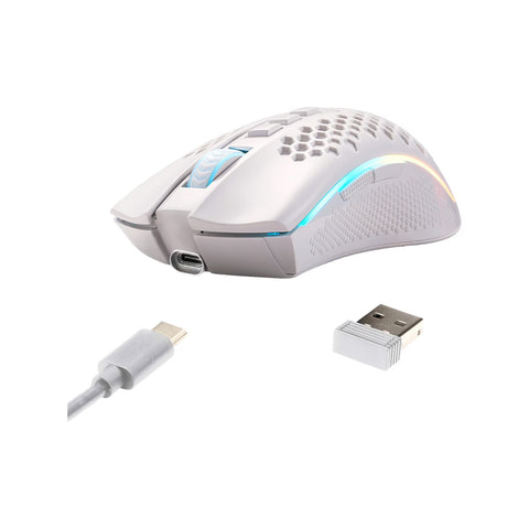 Mouse Gamer Redragon Storm Pro White M808W-KS RGB