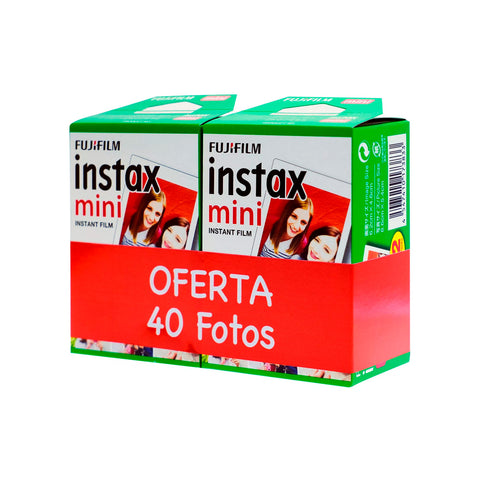 Pack Películas Instantáneas Instax Film Mini 40 fotos