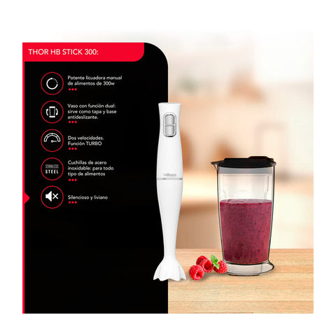 Batidora de Inmersión Thorben HB Stick 300W 2 Accesorios
