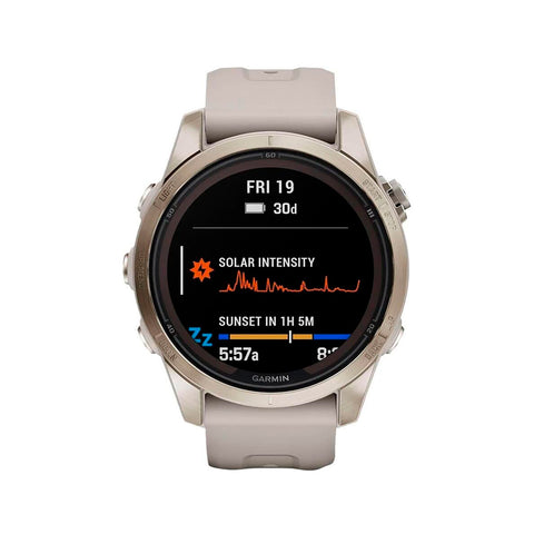 Reloj Garmin Fenix 7S Pro Saph Solar Soft Gold SS 42mm
