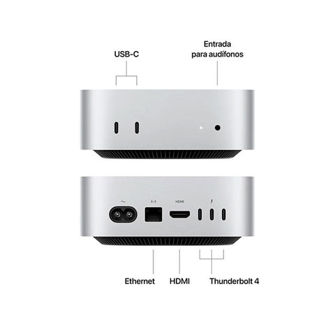 Apple Mac Mini M4 16GB 256GB SSD Mac OS Gris