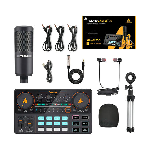 Kit Mixer Maono AU-AM200 LITE + Mic PM360