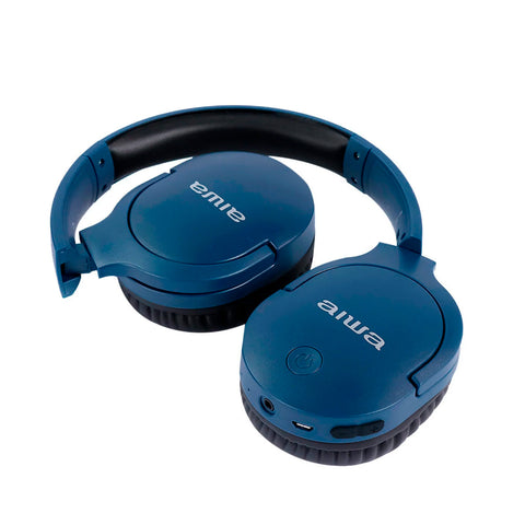 Audífonos Inalámbricos On Ear Aiwa Aw-k11 Azul