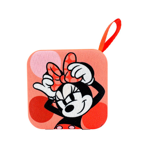 Combo Parlante Portátil y Audífonos Minnie Rosa