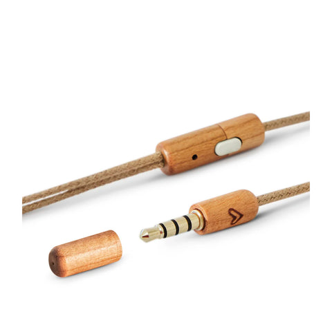 Audífonos Earphones Energy Sistem Eco Cherry Madera