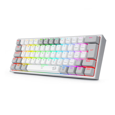 Teclado Gamer Redragon K617 Fizz RGB White/Grey