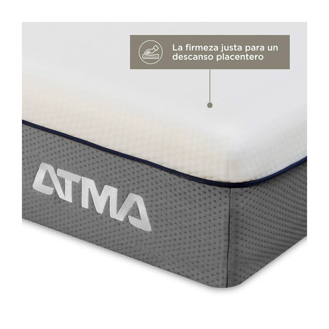Colchon de Espuma Atma Smooth Top Matrimonial 2 Plaza 150x190
