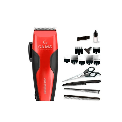 Cortadora de Pelo Gama GM566 13 Piezas Magnético 220V Rojo