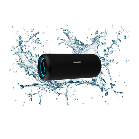Parlante Portátil Inalámbrico Aiwa Aw-kf4 Tws Ipx6 10W Waterproof Negro