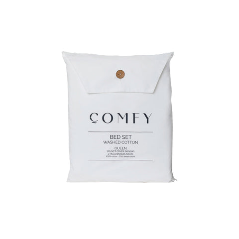 Funda de Plumón King Ameritex Algodón White 200 Hilos