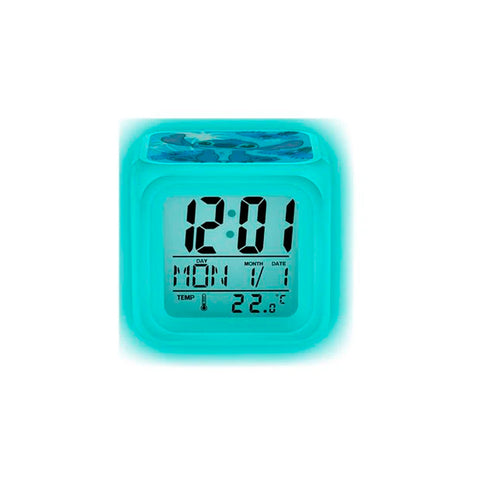 Reloj Alarma Disney Stitch Luz LED