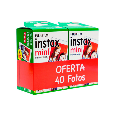Pack Películas Instantáneas Instax Film Mini 40 fotos