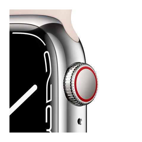 Reloj Apple Watch Series 7 41mm GPS + Wifi Silver Stainless Steel Starlight Sport Band