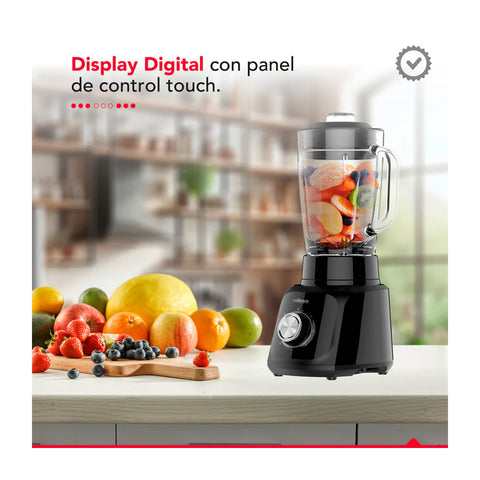 Licuadora Thorben Matt Black Blender 1.75L 600W 5 Vel