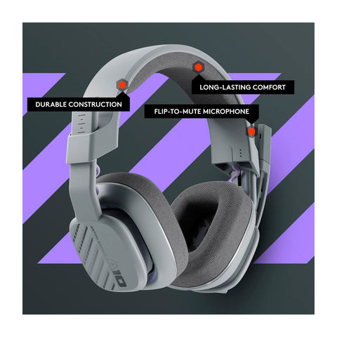 Audífonos Gamer Logitech Astro Gaming A10 Gris