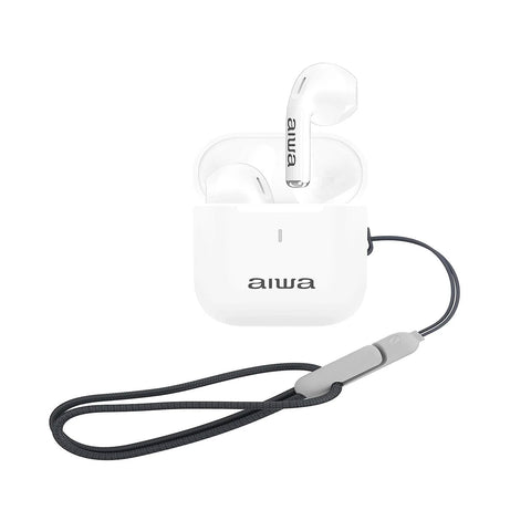 Audífonos Inalámbricos Aiwa Táctil Función Tws Aw-twsg100w Blanco
