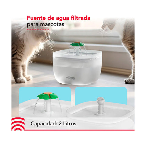 Fuente de Agua Electrica Thorben Pet Water Fountain