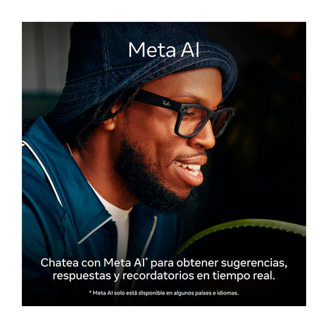Lentes Inteligentes Ray-Ban Meta Wayfarer Gen 1 Matte Black Clear to Graphite Green Transitions