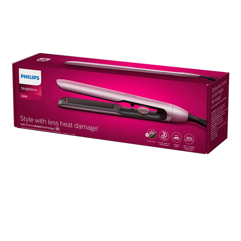 Alisadora Philips Serie 5000 BHS530/00 ThermoShield Placas ceramicas con argán