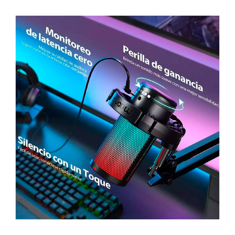 Microfono Maono DM20S Brazo Articulado USB Condensador